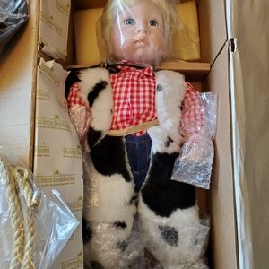 Ashton-Drake "Little Buckaroo" porcelain doll